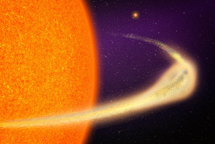 astronomers-unveil-rapidly-disintegrating-planet-forming-comet-like-tail