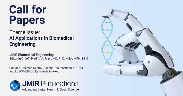 jmir-biomedical-engineering-seeks-submissions-on-ai-innovations-in-biomedical-engineering
