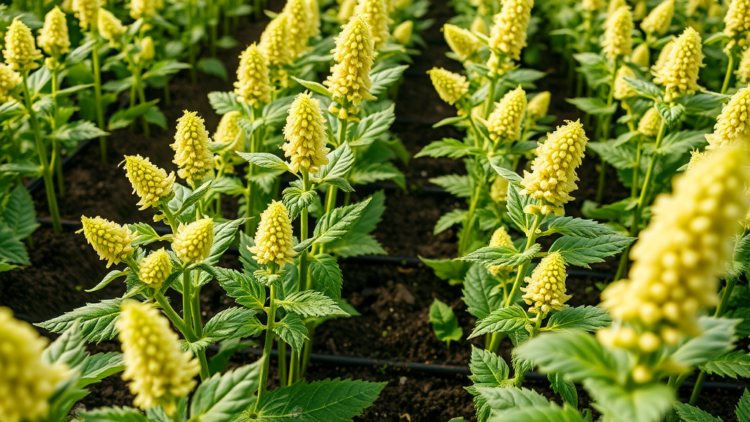 early-gibberellin-surge-under-high-density-planting-weakens-rapeseed-stems,-study-finds