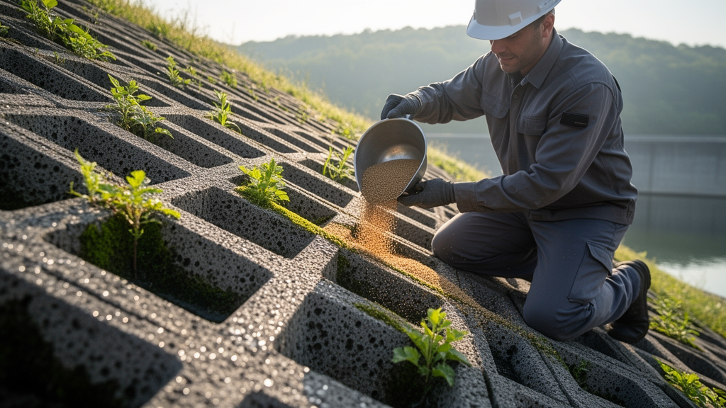 nutrient-filled-particles-turn-porous-concrete-into-living-reservoir-slopes