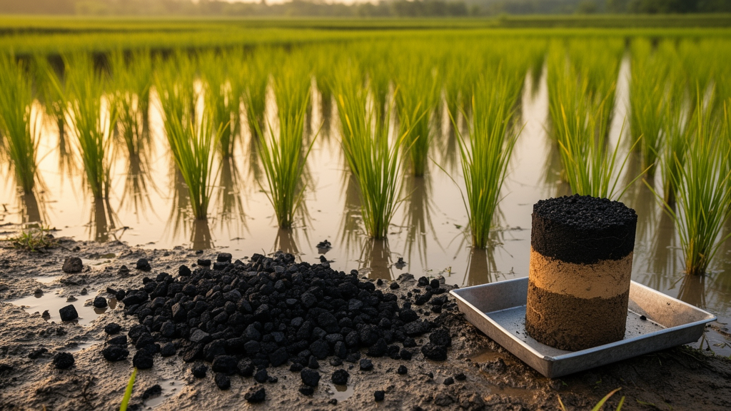 five-years-of-biochar-steers-nitrogen-toward-retention-in-deep-paddy-soil